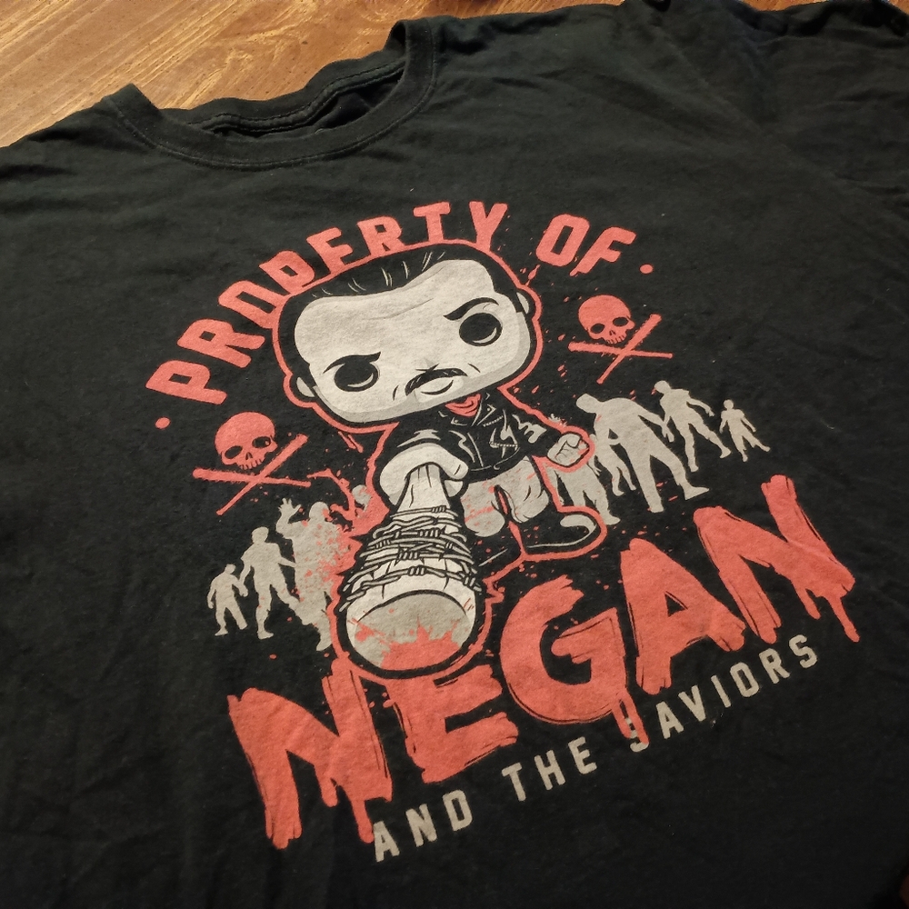 FUNKO NEGAN T-SHIRT - XL // Rare Walking Dead Pop Tees Tee Shirt AMC